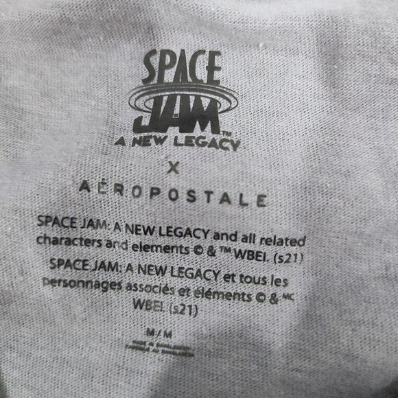 Aeropostale Space Jam Tune Squad T-shirt men's size M Grey With Graphic Design - Picture 4 of 4